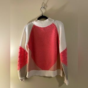 Loft color block sweater chunky sweater